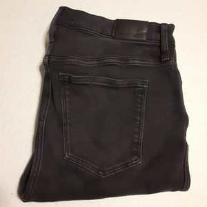 Madewell Women's Black Distressed High Rise Skinny Jeans Size 32P